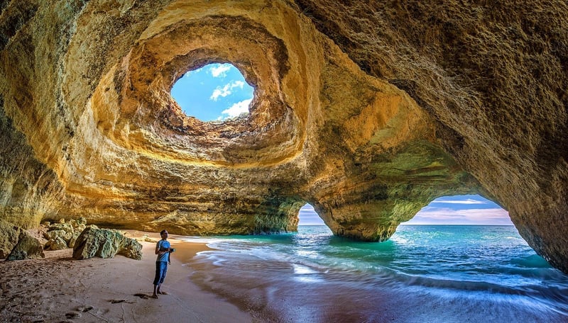 Secluded Beach Cave